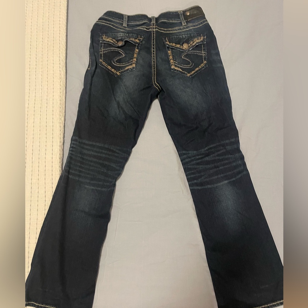 Silver Y2K bootcut